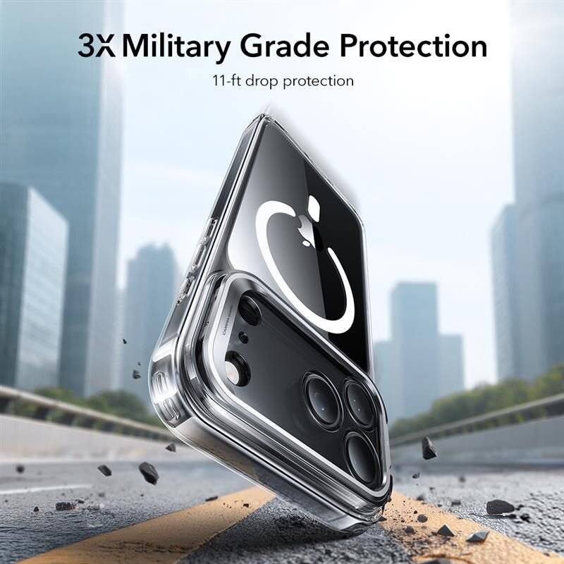 ESR Classic Hybrid Kickstand MagSafe Case iPhone 17 Pro Max - Transparent
