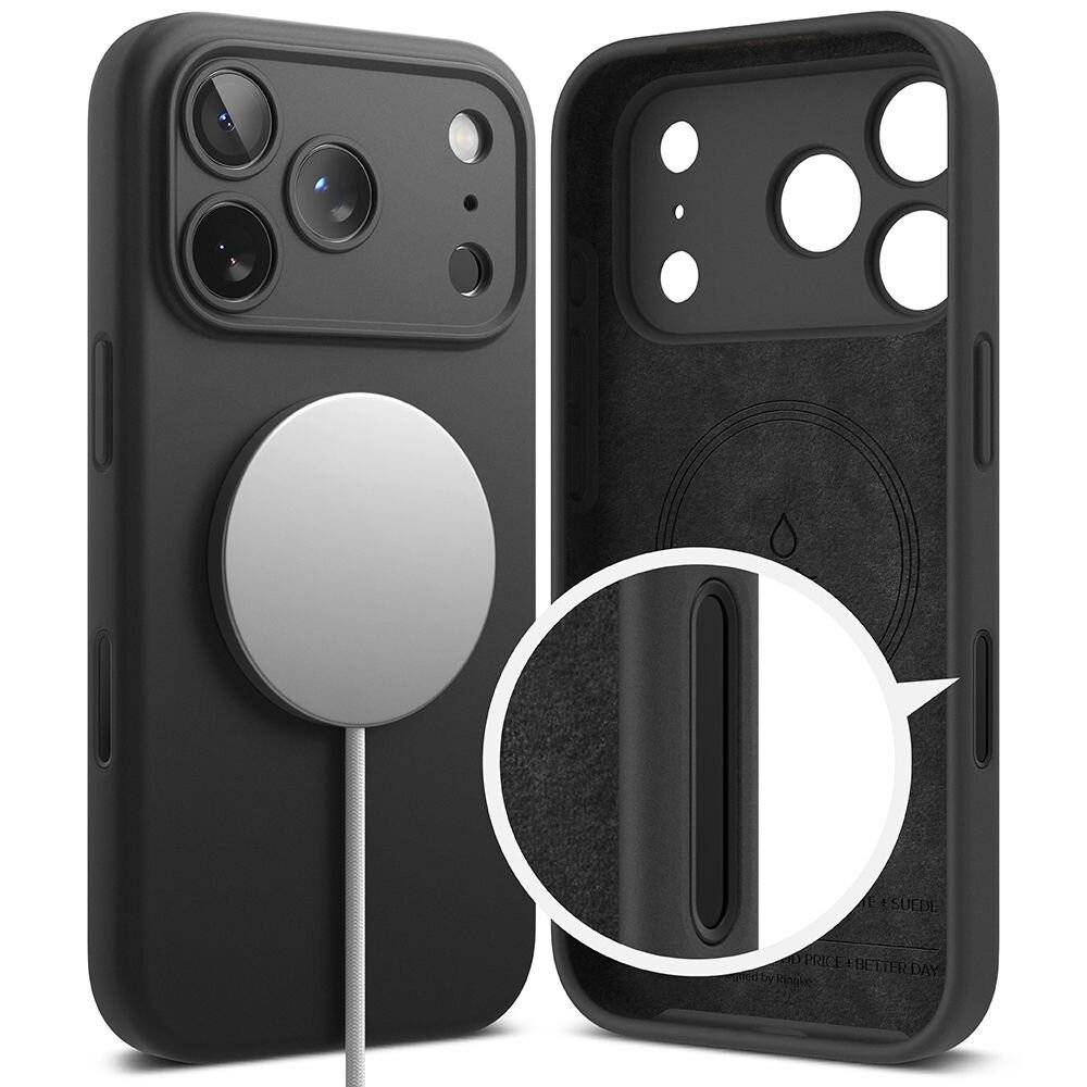 Ringke Silikon Magnetische MagSafe Hülle iPhone 17 Pro - Lila