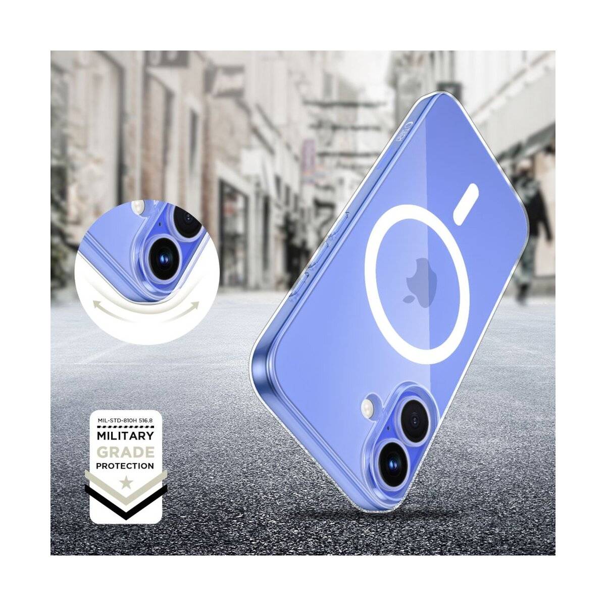 Tech-Protect FlexAir MagSafe iPhone 16 Hülle - Transparent