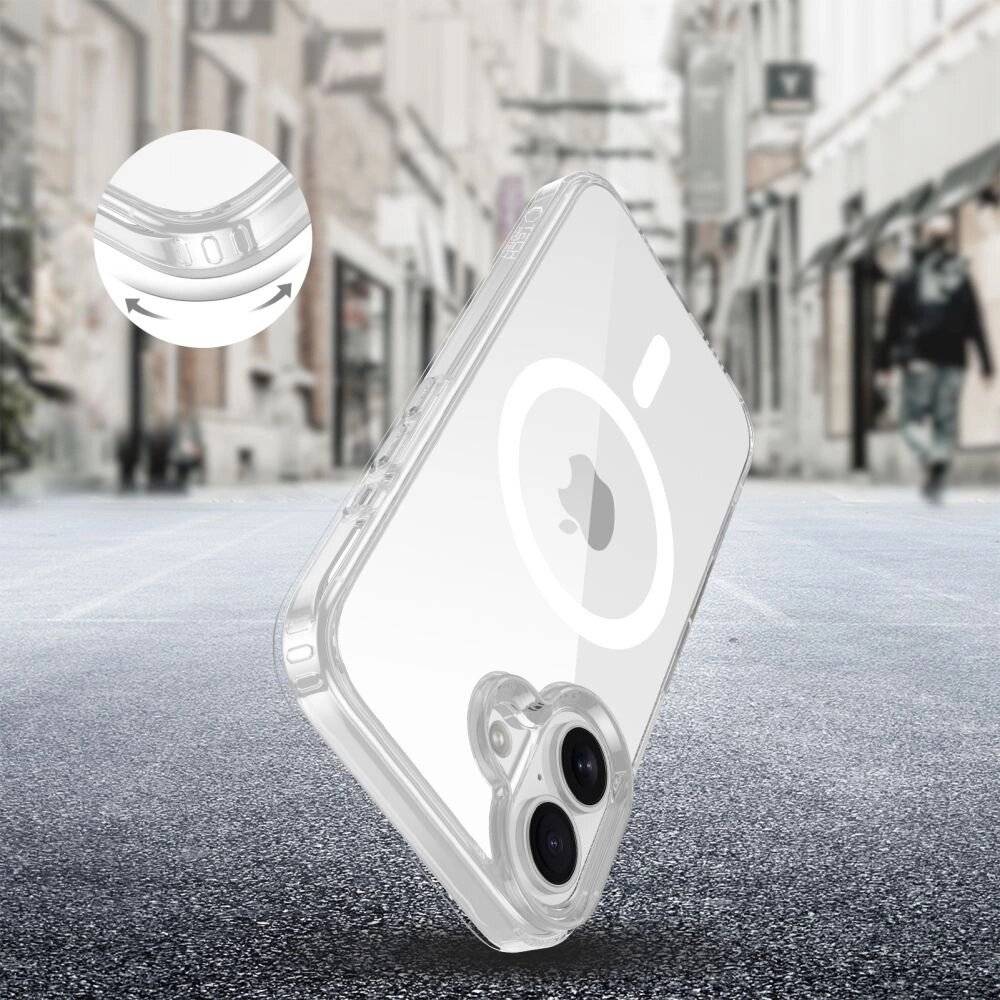 Tech-Protect Flexair Hybrid CC Magsafe Hülle iPhone 16 – transparent