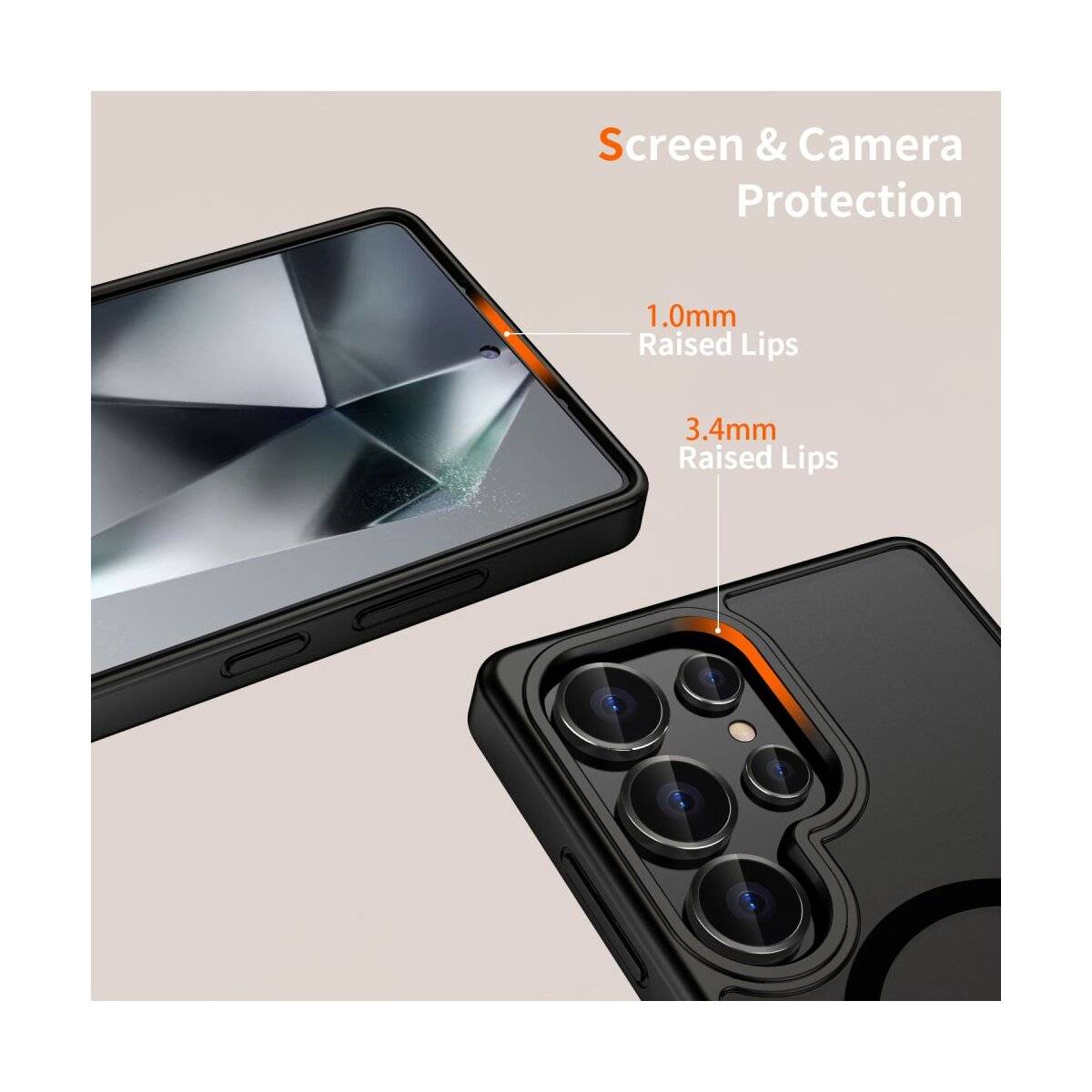 Tech-Protect MagMat MagSafe Hülle Samsung Galaxy S25 Ultra – Schwarz