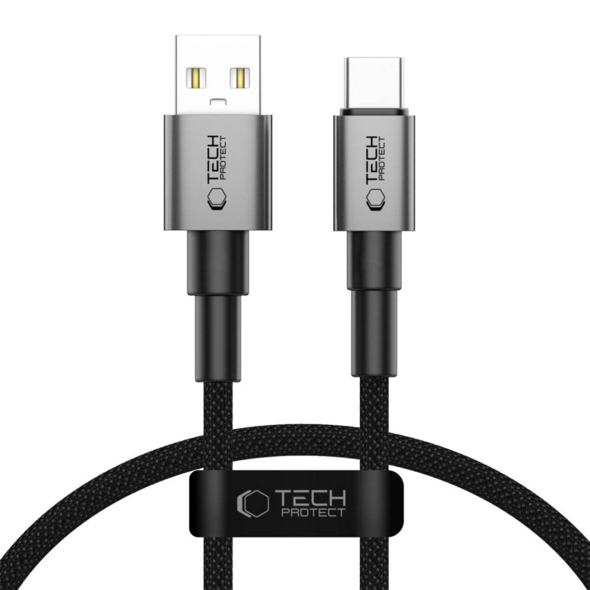 Tech-Protect UltraBoost DNA USB-A / USB-C-Kabel 15W/3A 25 cm - Grau