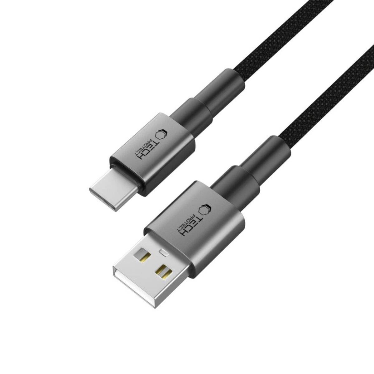 Tech-Protect UltraBoost DNA USB-A / USB-C-Kabel 15W/3A 25 cm - Grau