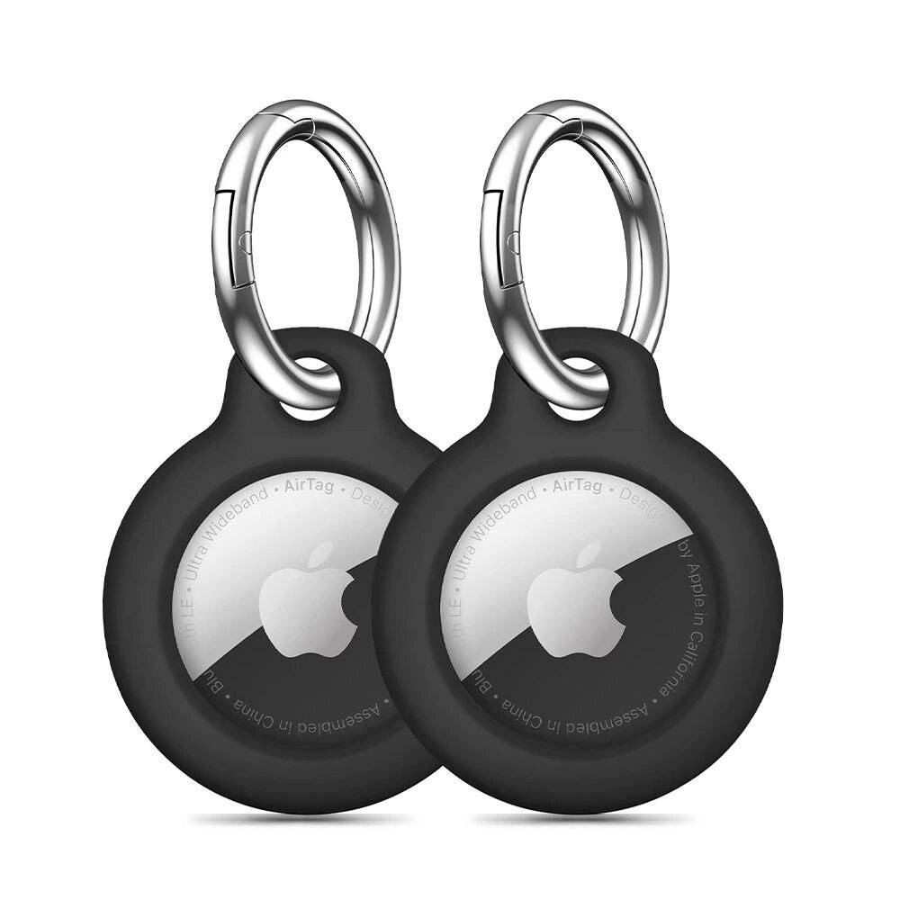 Tech-Protect Rough 2er-Pack Hülle Apple AirTag – Schwarz
