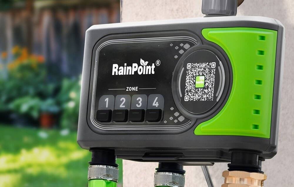 RainPoint WiFi 4-Zonen-Bewässerungssteuerung mit Gateway