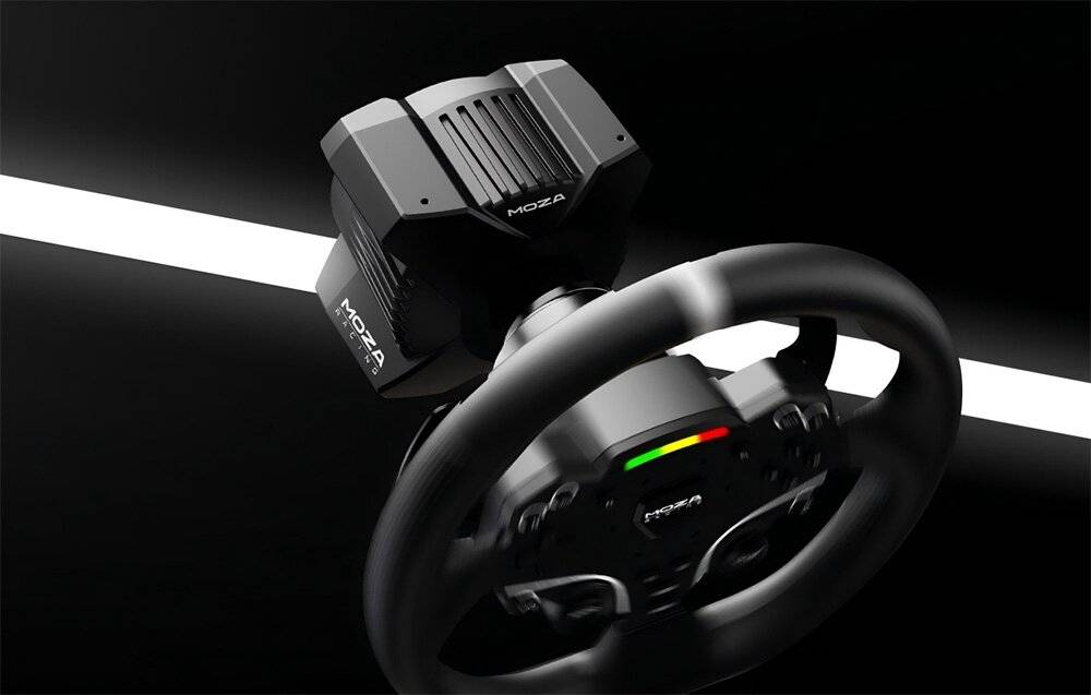 Spieleset - R3 Basis + ES Lenkrad + SRP-Lite Pedale + Klammern Moza Racing R3 RS074 (PC)