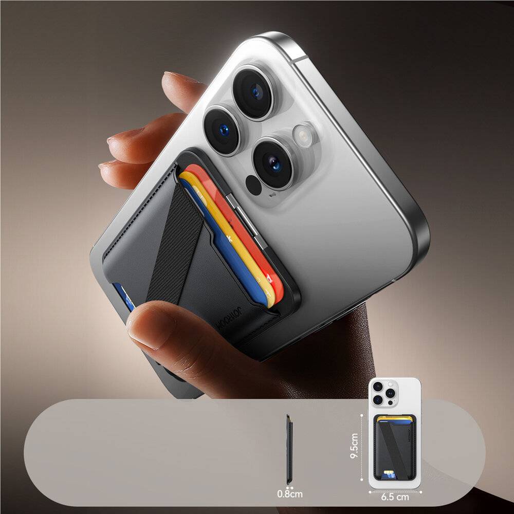 Joyroom JR-ZS432 Magnetische Geldbörse, MagSafe, Schwarz