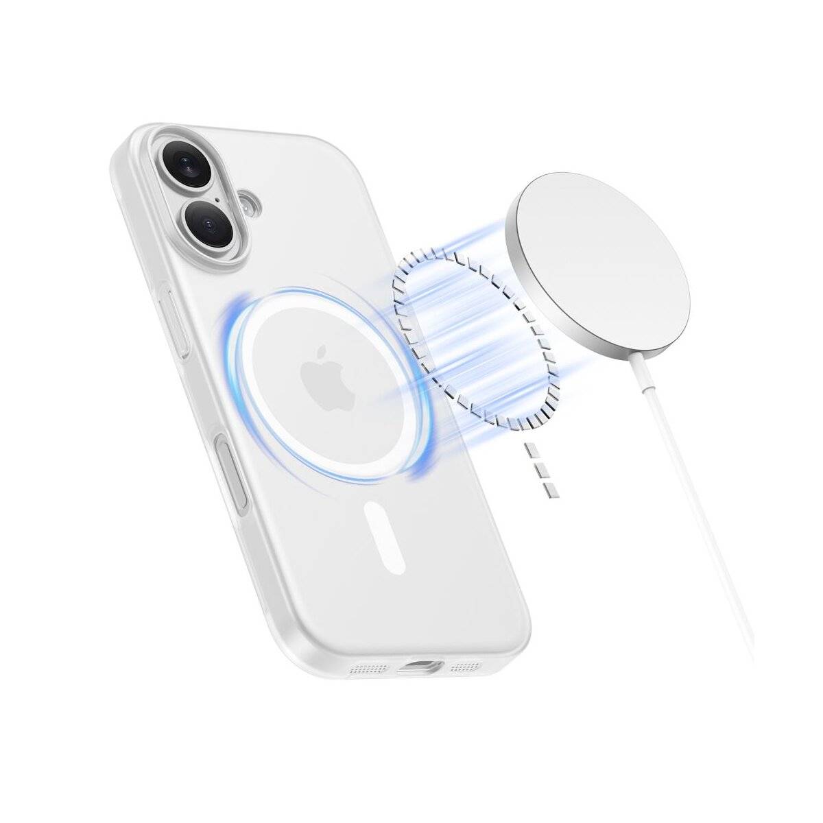 Tech-Protect MagSlim MagSafe Hülle iPhone 17 - Mattweiß
