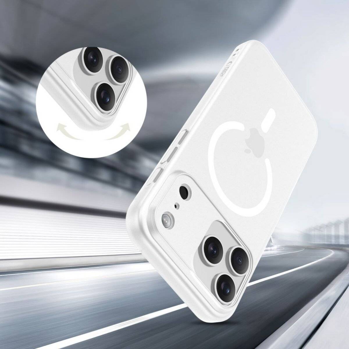 Tech-Protect MagSlim MagSafe Case iPhone 17 Pro - Mattweiß