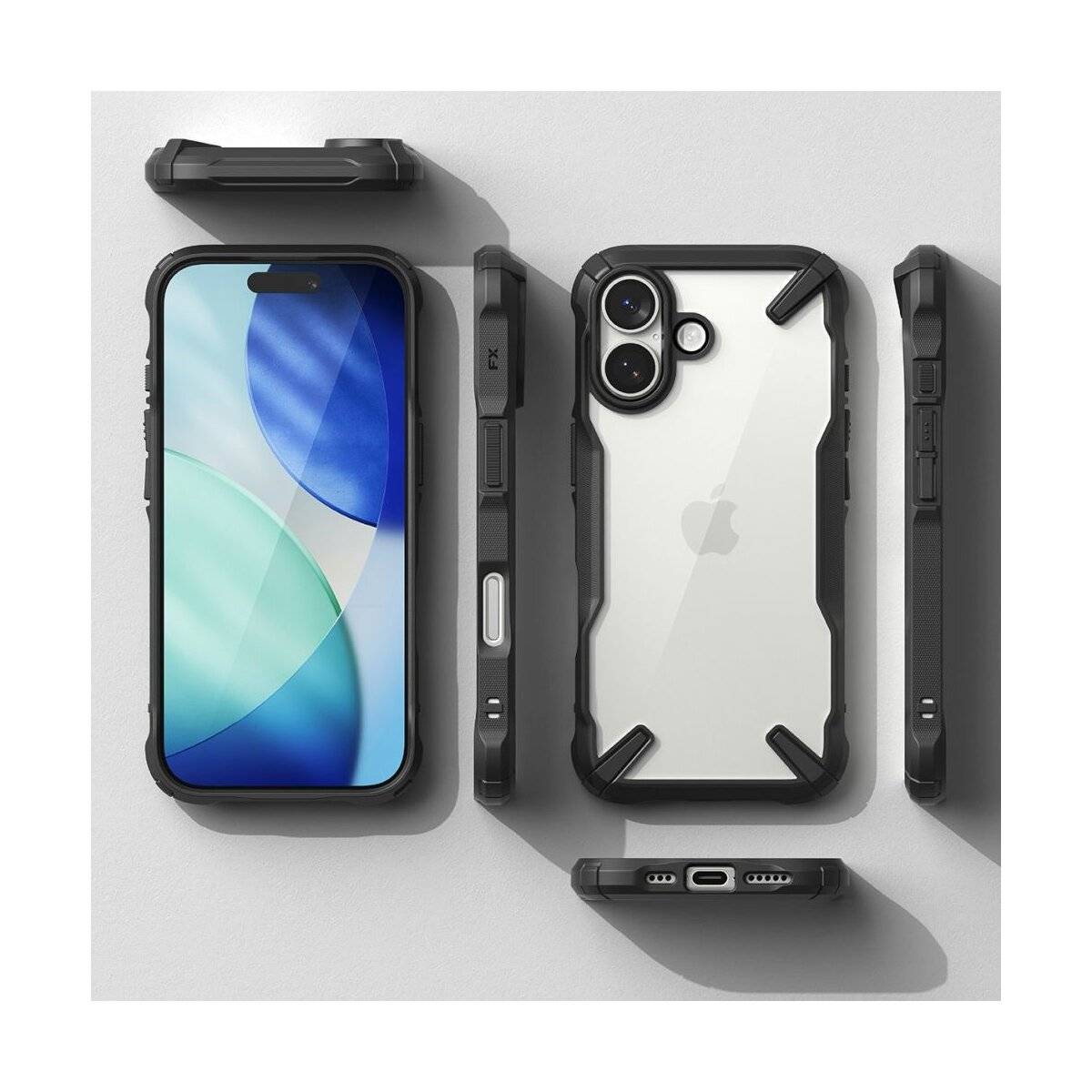 Ringke Fusion X Hülle Kompatibel mit iPhone 17 Schwarz
