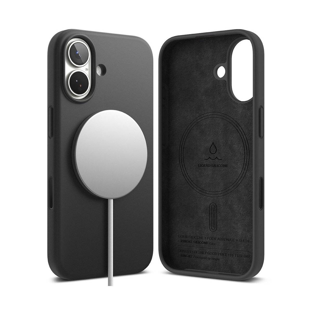 Ringke Silikon Magnetische MagSafe Hülle iPhone 17 - Lila