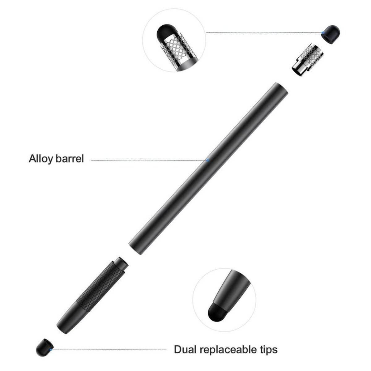 Drei transparente Handyhüllen mit MagSafe-Ringdesign, die Kompatibilität mit Apple-Phones zeigen, neben einem Smartphone mit farbigem Display.