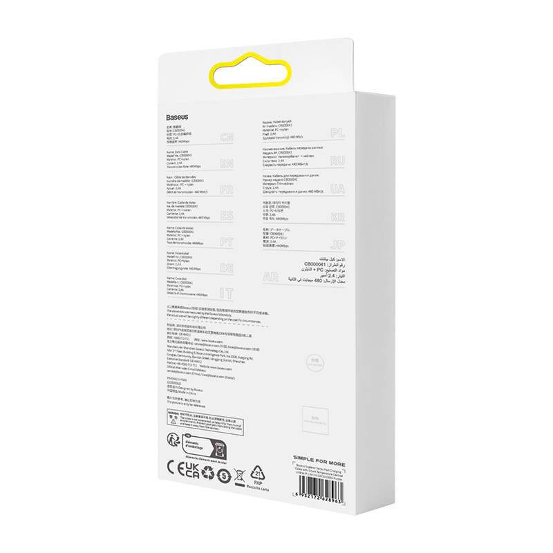 Schnellladekabel Baseus USB-A zu Lightning Explorer Series 1m 2.4A (lila)