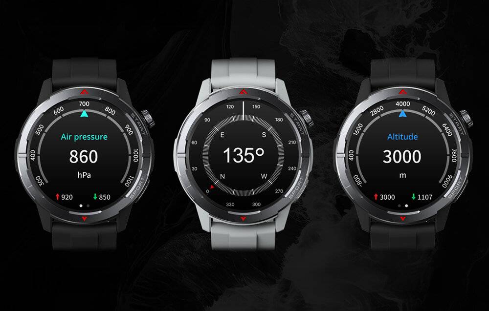 Zeblaze Stratos 3 Ultra Smartwatch (Schwarz)