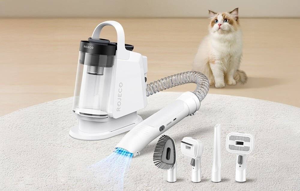 Rojeco 4-in-1 Multifunktions-Haarschneider für Haustiere (weiß)