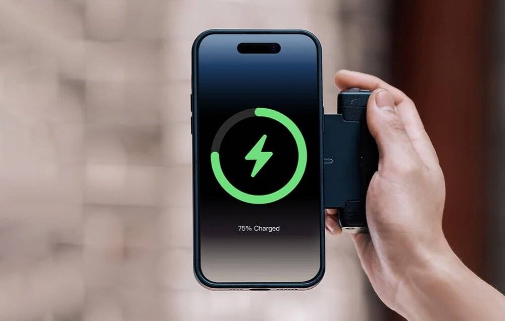 PGYTech MagCam Telefonhalterung mit integrierter Powerbank (schwarz)