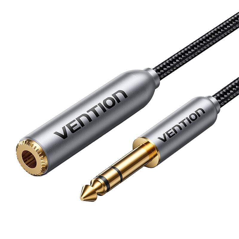 Audiokabel 6,35mm Stecker auf Buchse Vention 1m