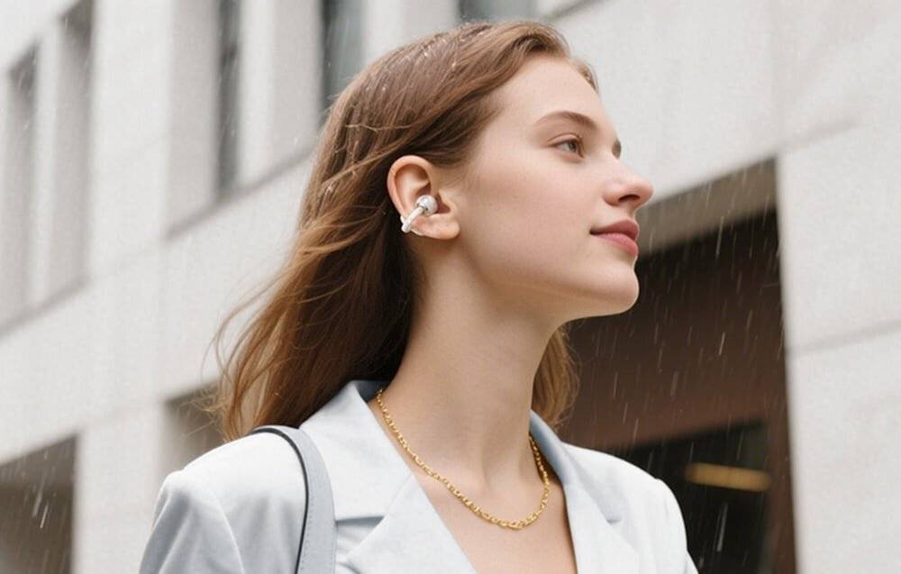 QCY Drahtlose Ohrhörer Crossky C50 (weiß)