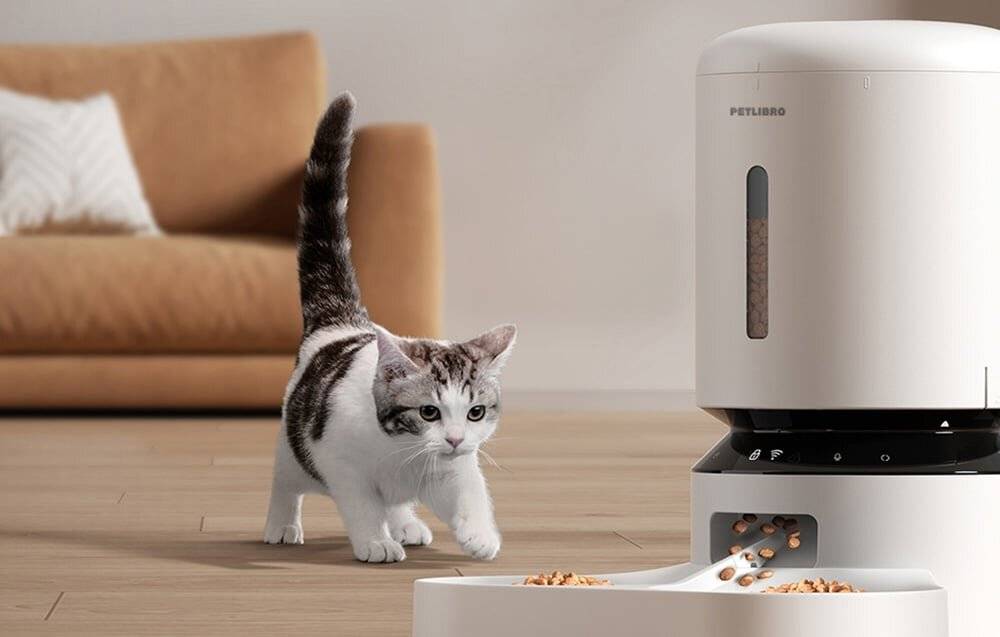 Petlibro Granary Futterspender mit Doppelnapf, Wifi, 5L(weiß)