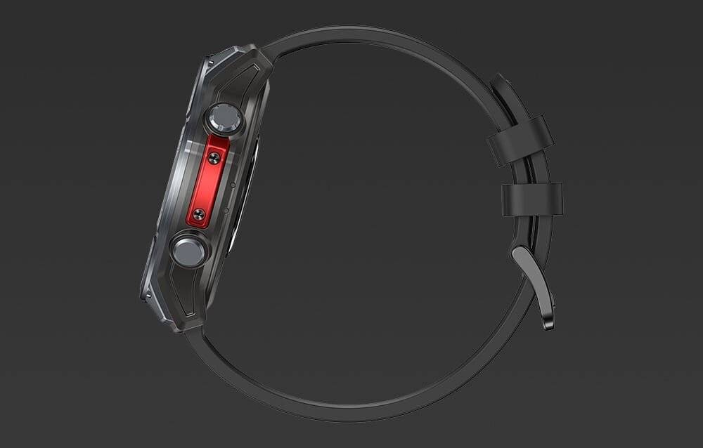 Zeblaze Stratos 4 Smartwatch, 1,43 Zoll AMOLED, GPS, MIL-STD-810H, IP69K, Schwarz