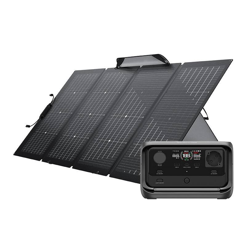 Set: Kraftwerk EcoFlow River 3 Plus + tragbares Solarpanel 220W