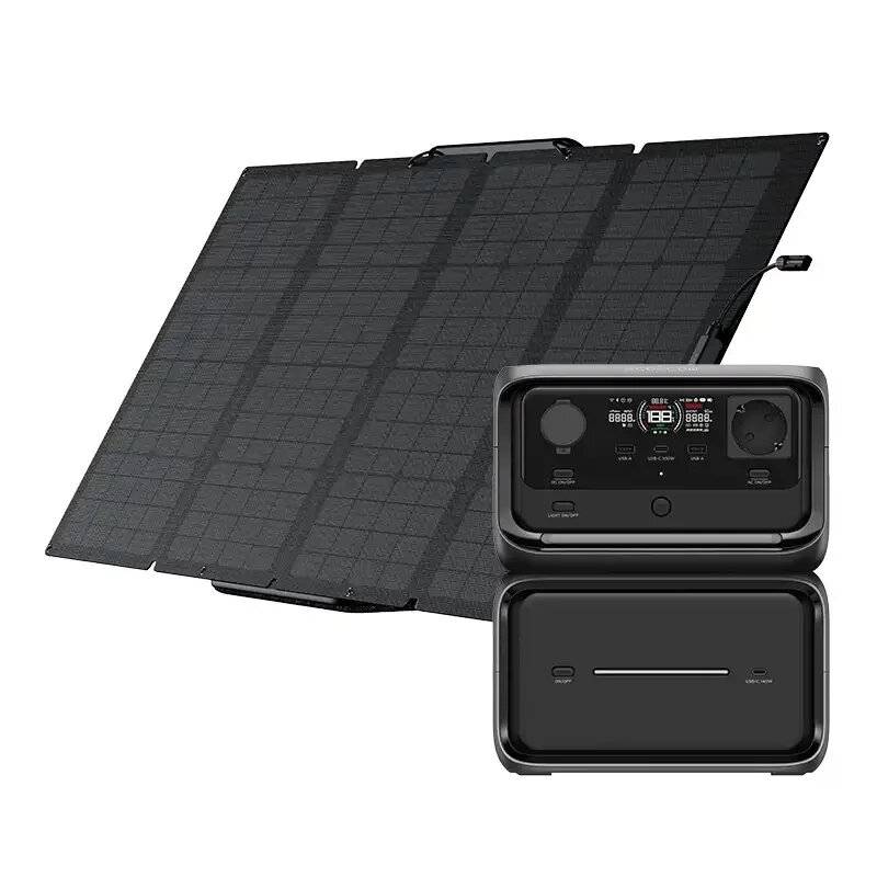 Set: Kraftwerk EcoFlow River 3 Max Plus + tragbares Solarpanel 160W