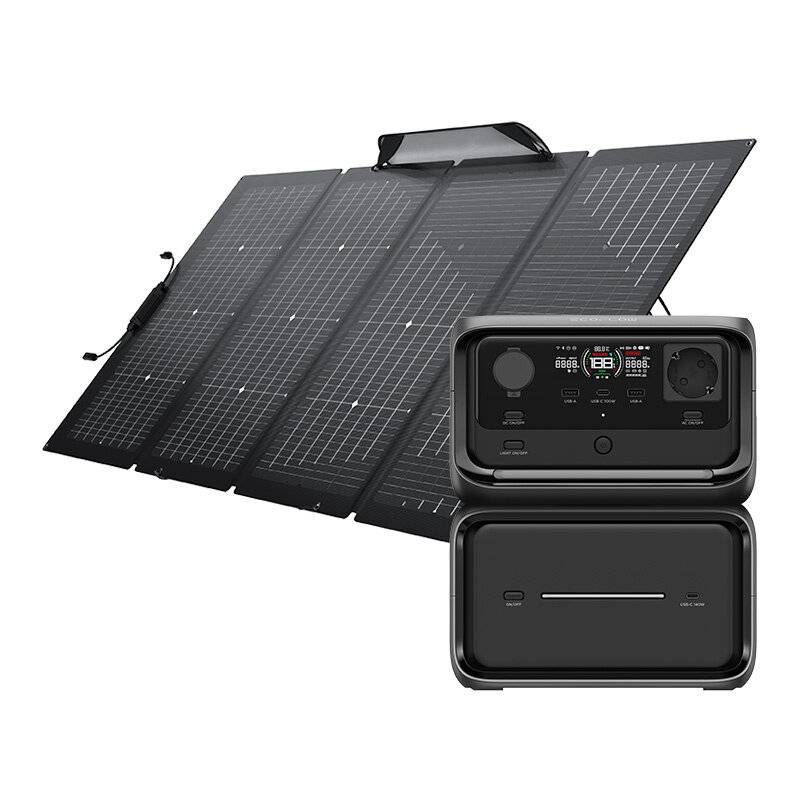 Set: Kraftwerk EcoFlow River 3 Max Plus + tragbares Solarpanel 220W