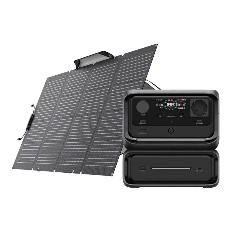 Set: Kraftwerk EcoFlow River 3 Max + tragbares Solarpanel 220W
