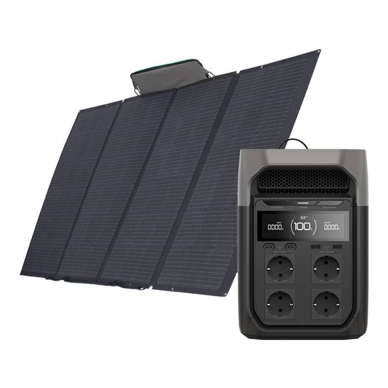 Set: Kraftwerk EcoFlow Delta 3 + tragbares Solarpanel 400W