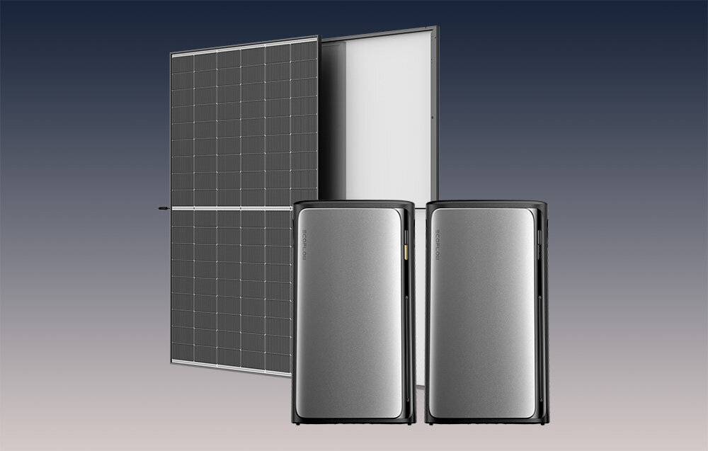 Photovoltaik mit Energiespeicher 3,84kWh EcoFlow STREAM Ultra 2K 2040W.