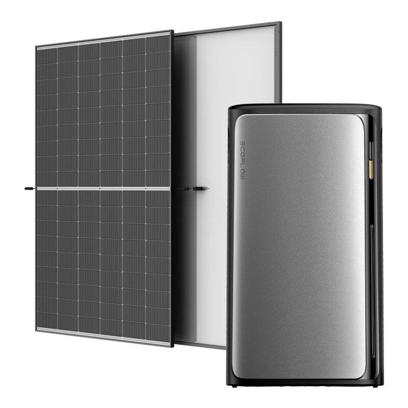 Balkon-Photovoltaikanlage mit Energiespeicher 1,92kWh EcoFlow STREAM Ultra 1020W.