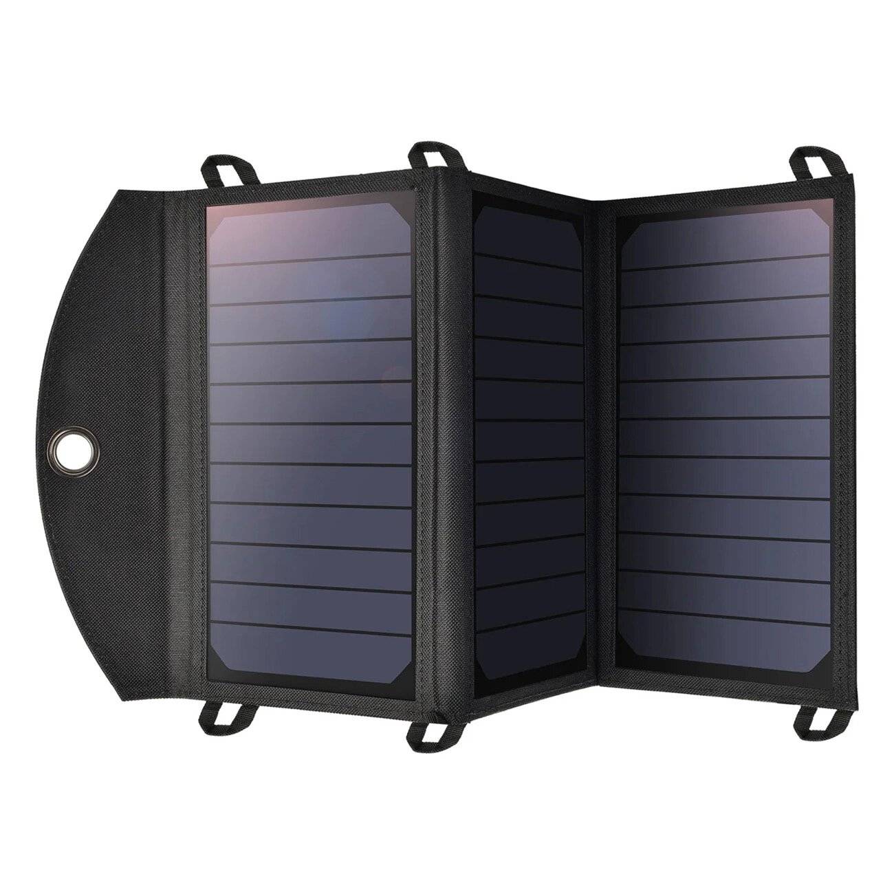 Choetech SC001 faltbares Solarladegerät 19W 2x USB-A - Schwarz