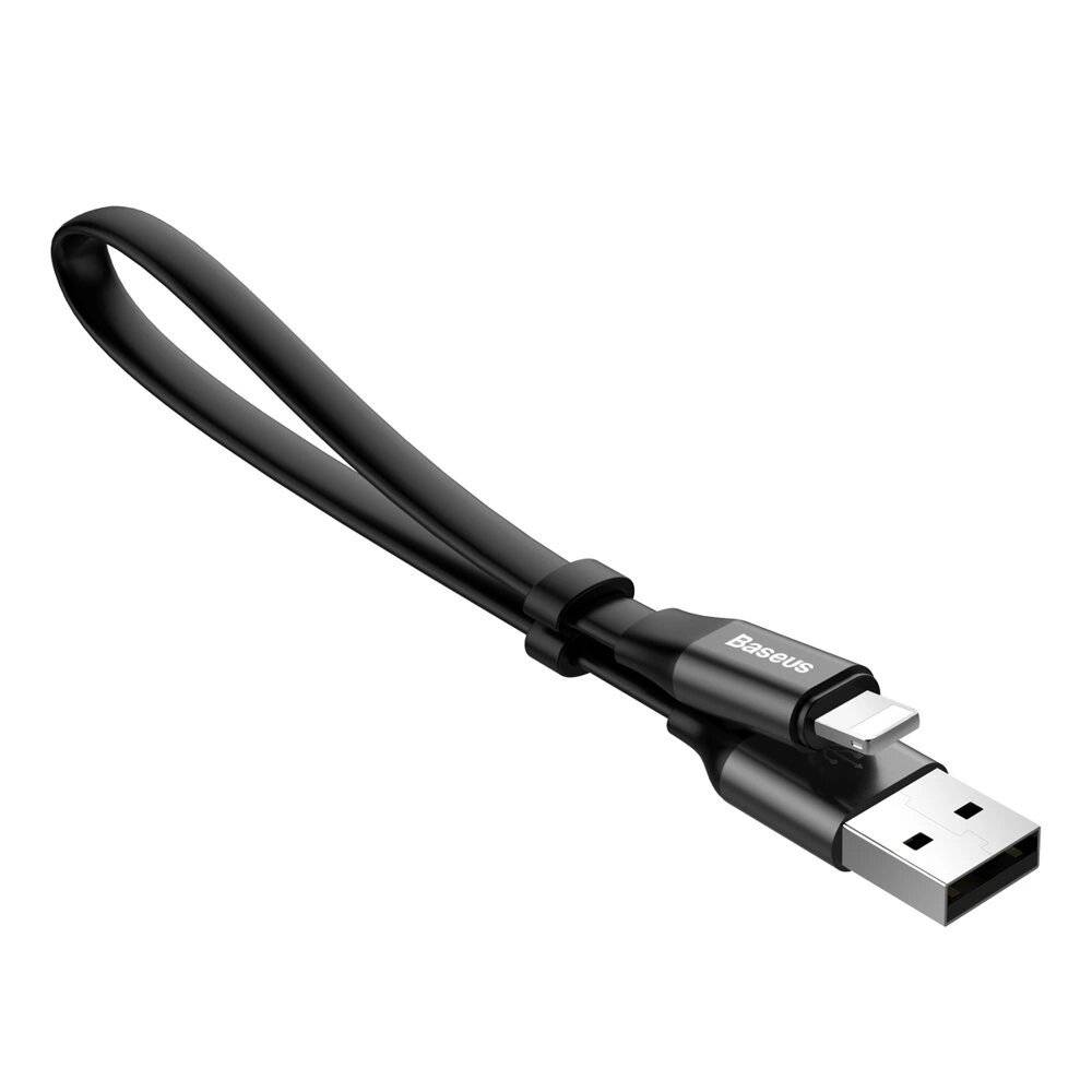 Baseus Nimble USB-A / Lightning 2A-Kabel 0,23 m - Schwarz