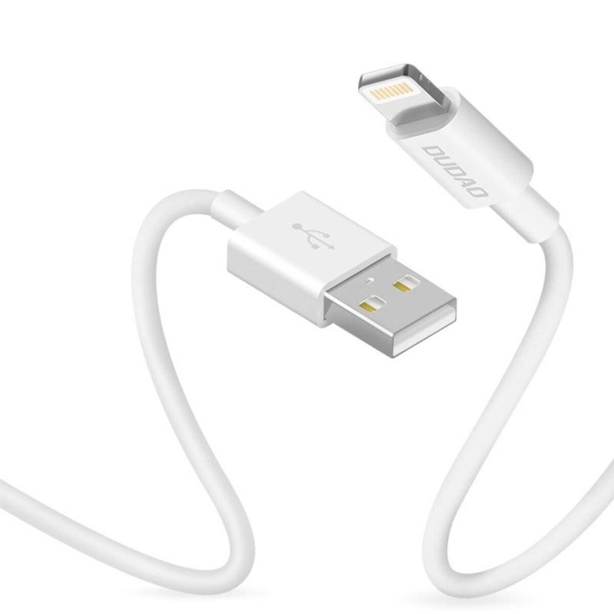 Dudao L1L USB / Kompatibel mit iPhone (Kabel) 3A 1m – Weiß