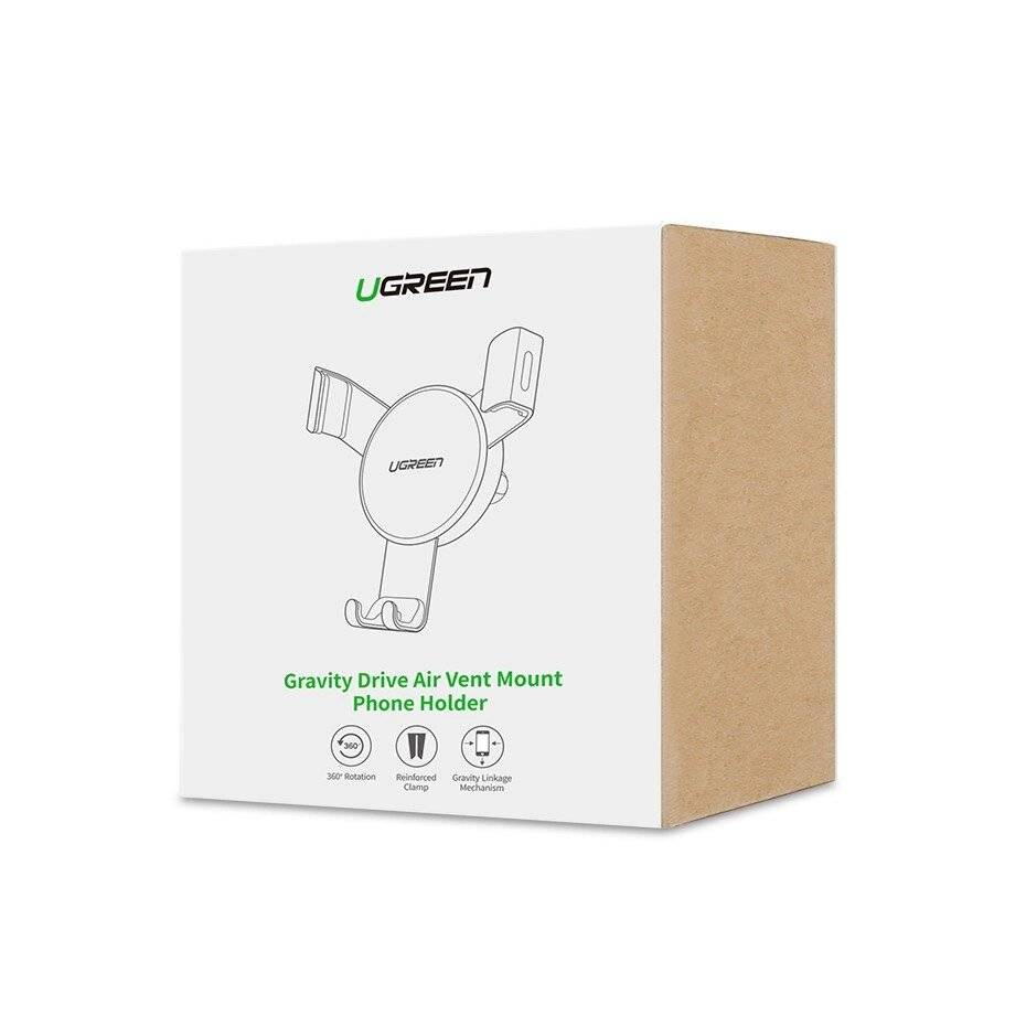 Ugreen Auto Schwerkrafthalter Luftzufuhr Lüftungsgitter grau 50564