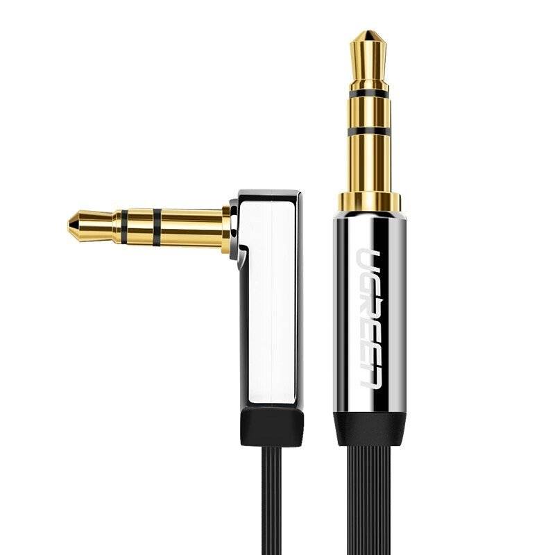 Ugreen Flachkabel AUX Audiokabel 3,5 mm Miniklinke 1m Silber 10597