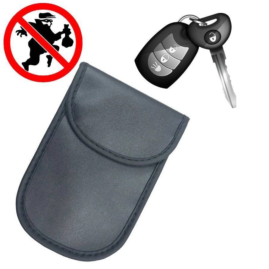 Anti-Diebstahl-Autoschlüsseltasche Radioblockiertasche Keyless Faraday Box Cage 14cm 10cm Schwarz