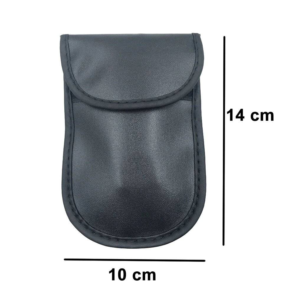 Anti-Diebstahl-Autoschlüsseltasche Radioblockiertasche Keyless Faraday Box Cage 14cm 10cm Schwarz