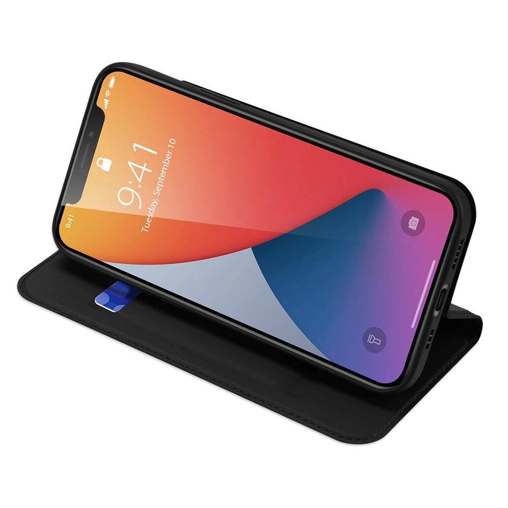 DUX DUCIS Skin Pro Holster Flip Cover iPhone 12 / schwarz