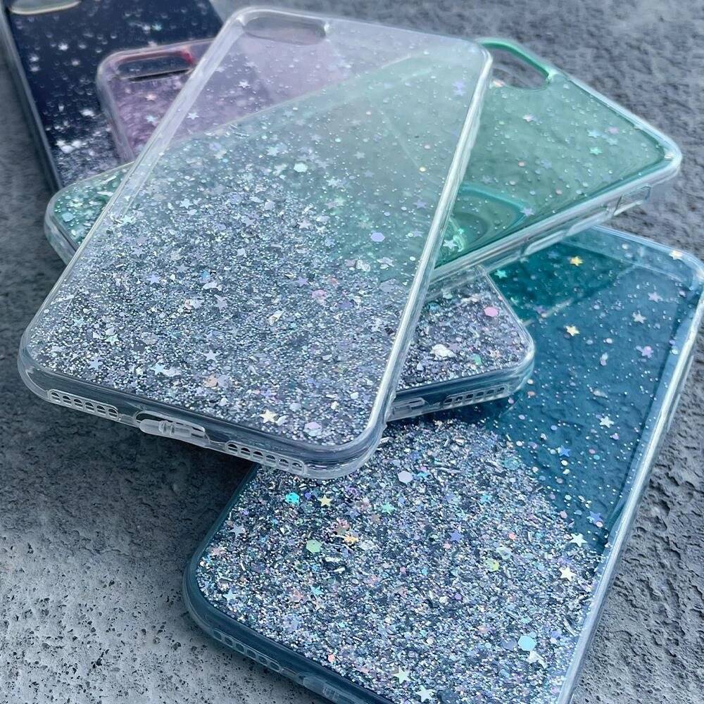 Wozinsky Star Glitter Shiny Cover Xiaomi Redmi K40 Pro + / Poco F3 Grün