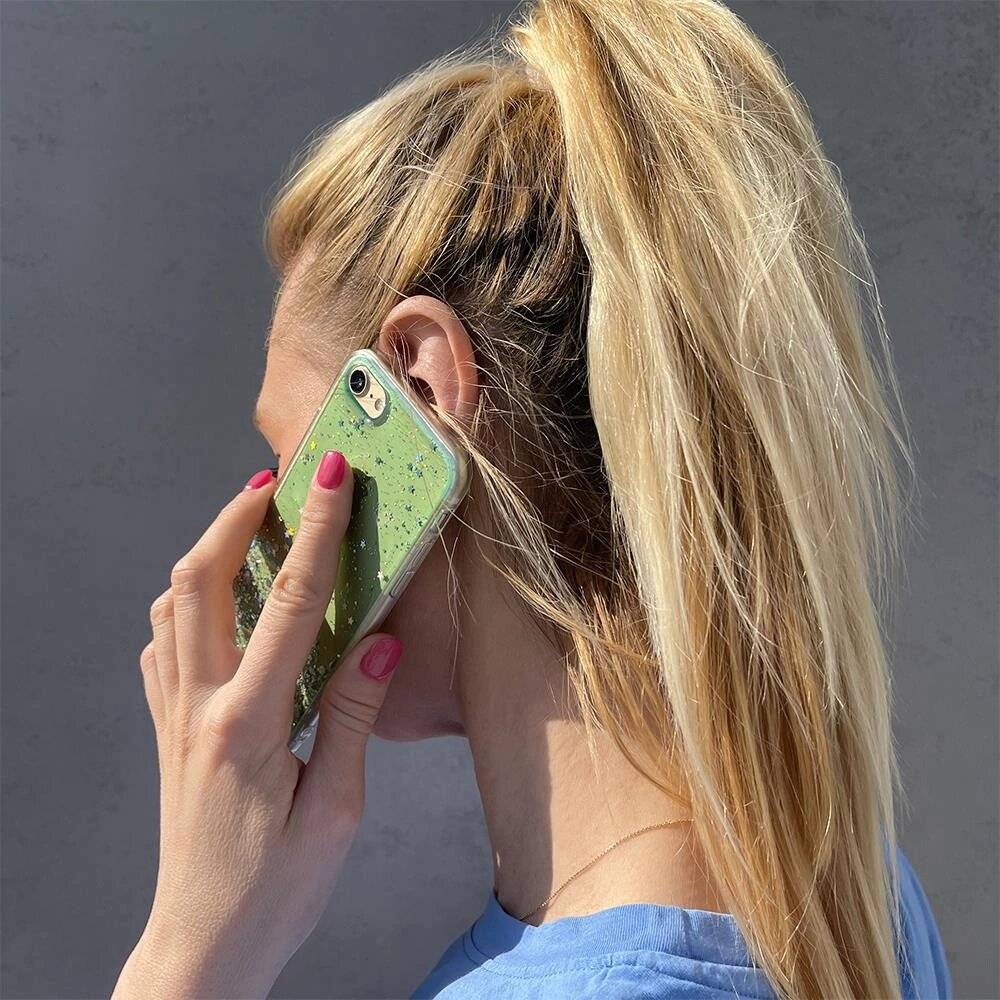 Wozinsky Star Glitter Shiny Cover Xiaomi Redmi K40 Pro + / Poco F3 Grün