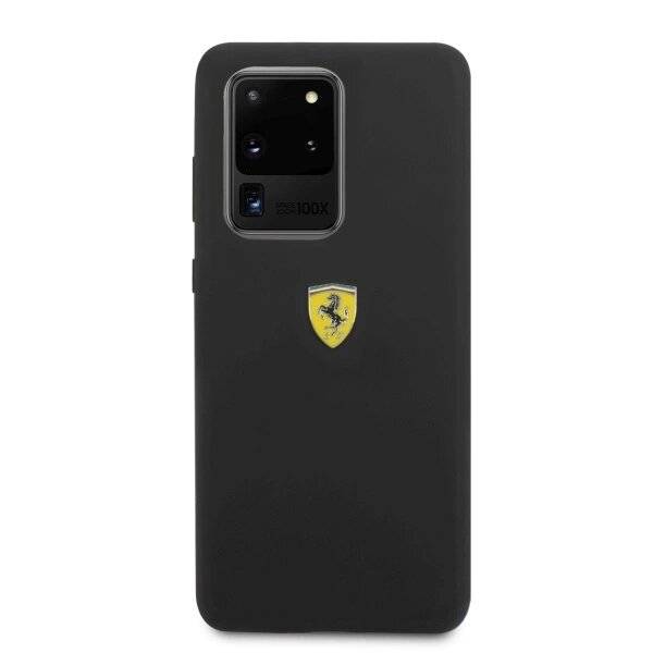 Ferrari Hardcase FESSIHCS69BK S20 Ultra G988 schwarz/schwarzes Silikon