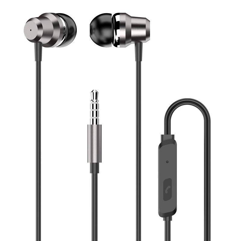 Dudao In-Ear-Kopfhörer-Headset Fernbedienung Mikrofon 3,5-mm-Miniklinke Silber X10 Pro