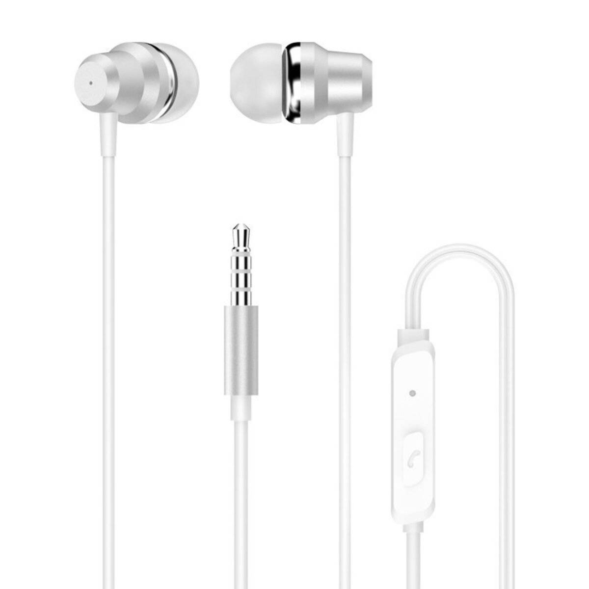 Dudao In-Ear-Kopfhörer Headset Fernbedienung Mikrofon 3,5 mm Miniklinke weiß X10 Pro