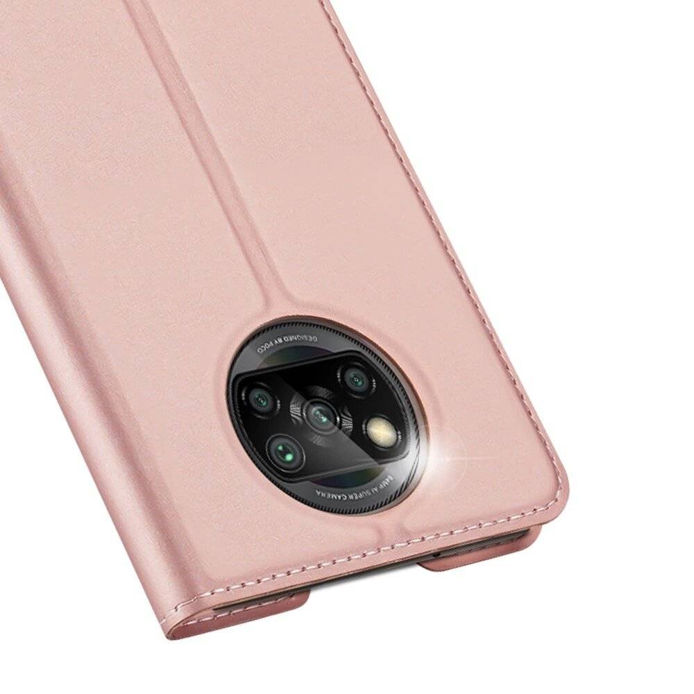 DUX DUCIS Skin Pro Holster Cover Flip Xiaomi Poco X3 NFC / pink