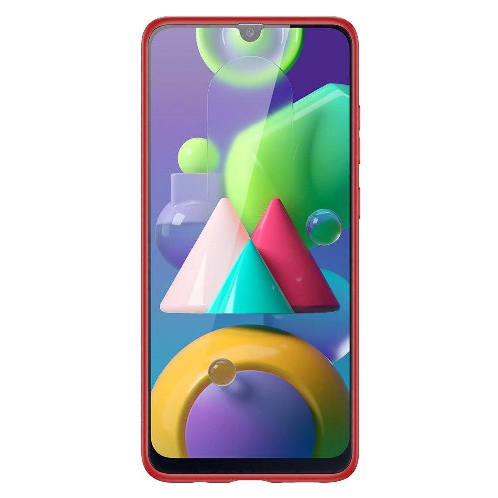 Dux Ducis Yolo elegantes Cover ökologischem Leder Samsung Galaxy M30s rot