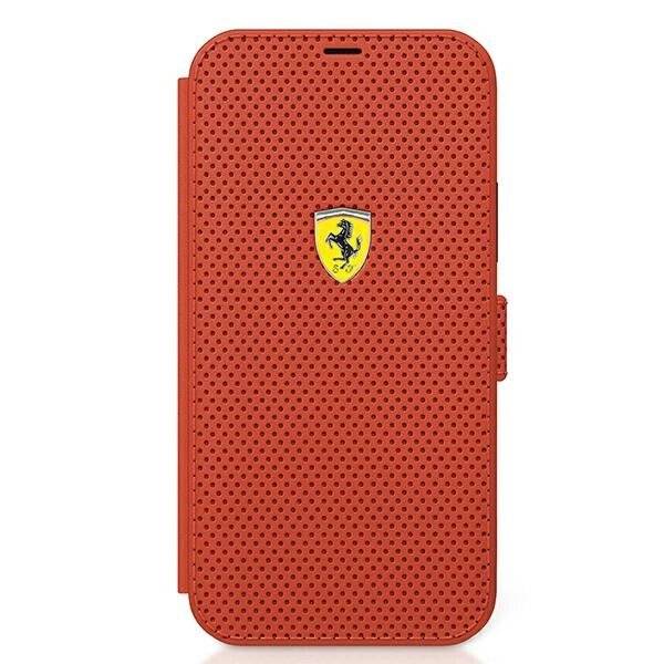 Ferrari FESPEFLBKP12SRE iPhone 12 mini 5.4″ rot/rotes Buch On Track Perforated