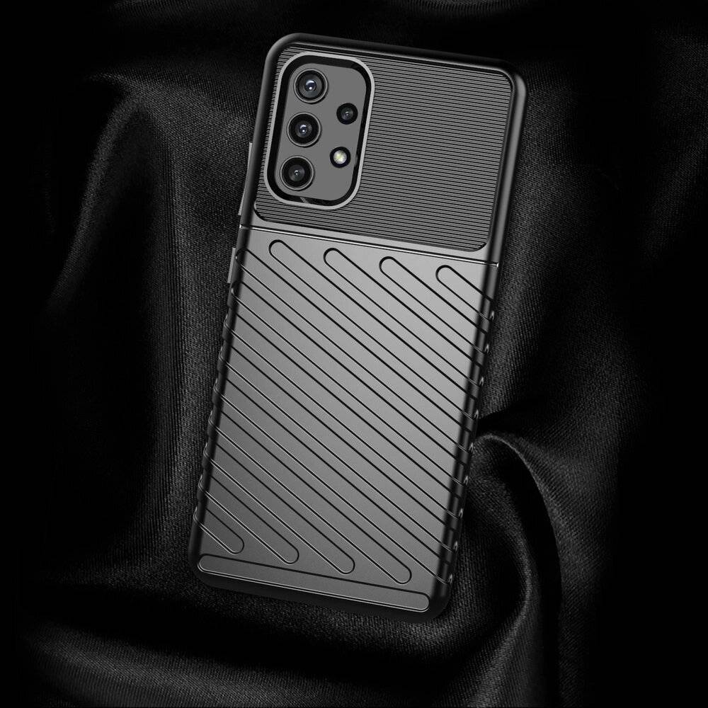 Thunder Case Flexibel Robuste Panzer Handyhülle TPU Schutzhülle Samsung Galaxy A72 4G grün