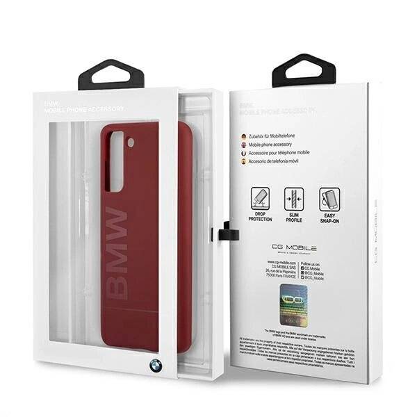 BMW BMHCS21MSLBLRE S21+ G996 rot/rot Hartschalenkoffer Silikon Signature Logo Tasche