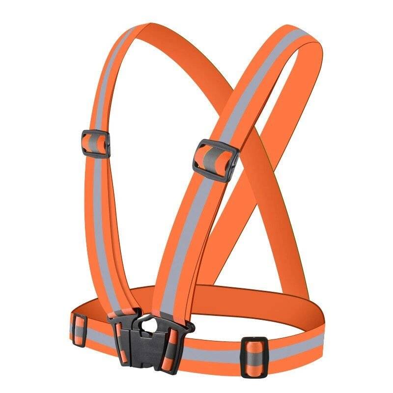 Verstellbarer reflektierender Gurt Laufrad – orange